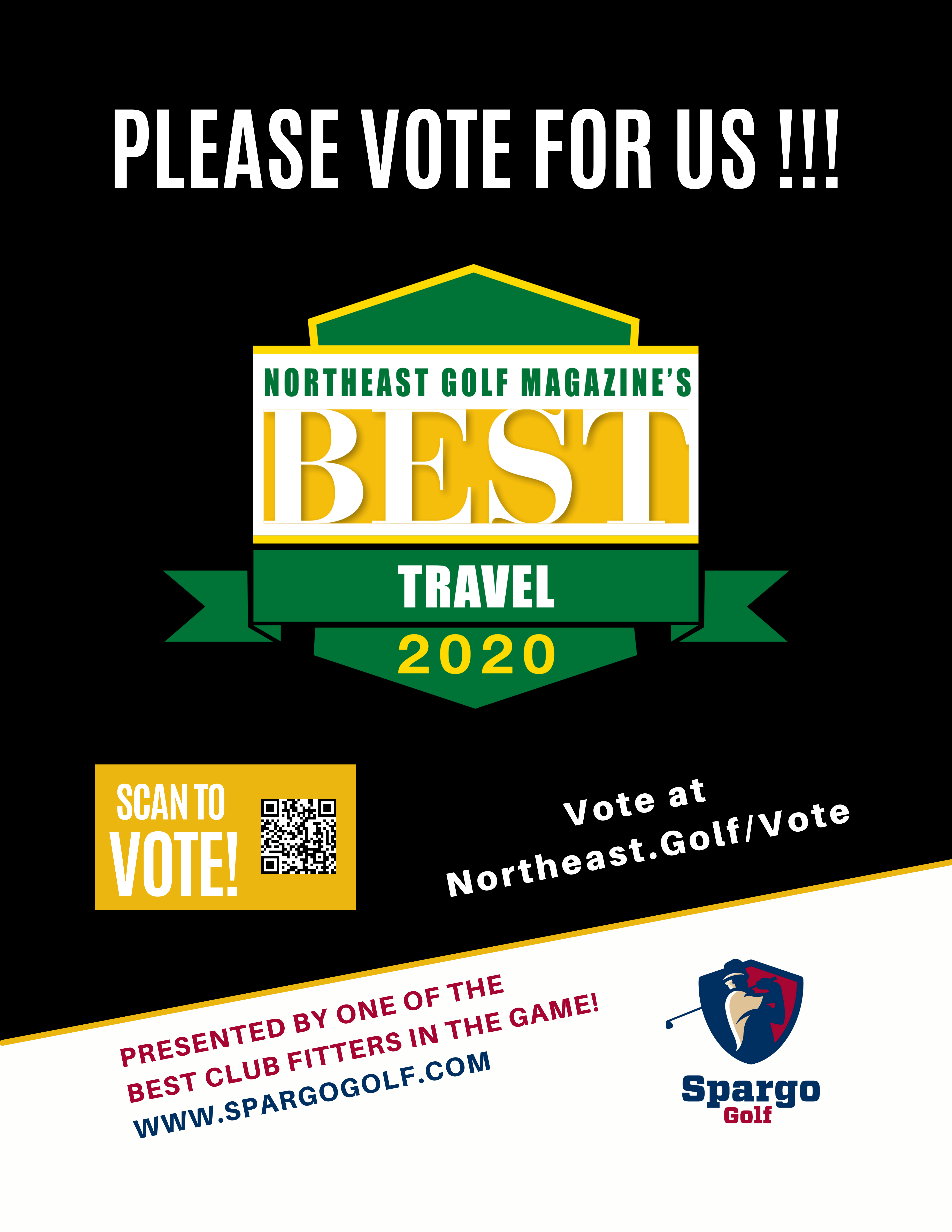 Vote for Us Flyer - Best in Golf - Northeast Golf